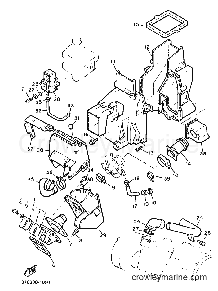 1991 Snowmobile SV125 - SV125 (87C2) [010] - INTAKE