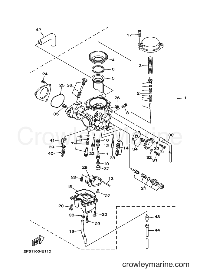 2007 ATV YXR450F - YXR450F (2P59) [010] - CARBURETOR