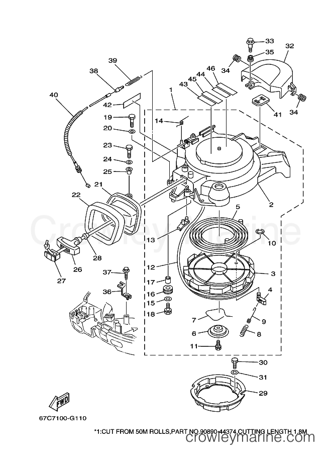 Yamaha Motors F30ELHG (69H8) [380] - STARTER