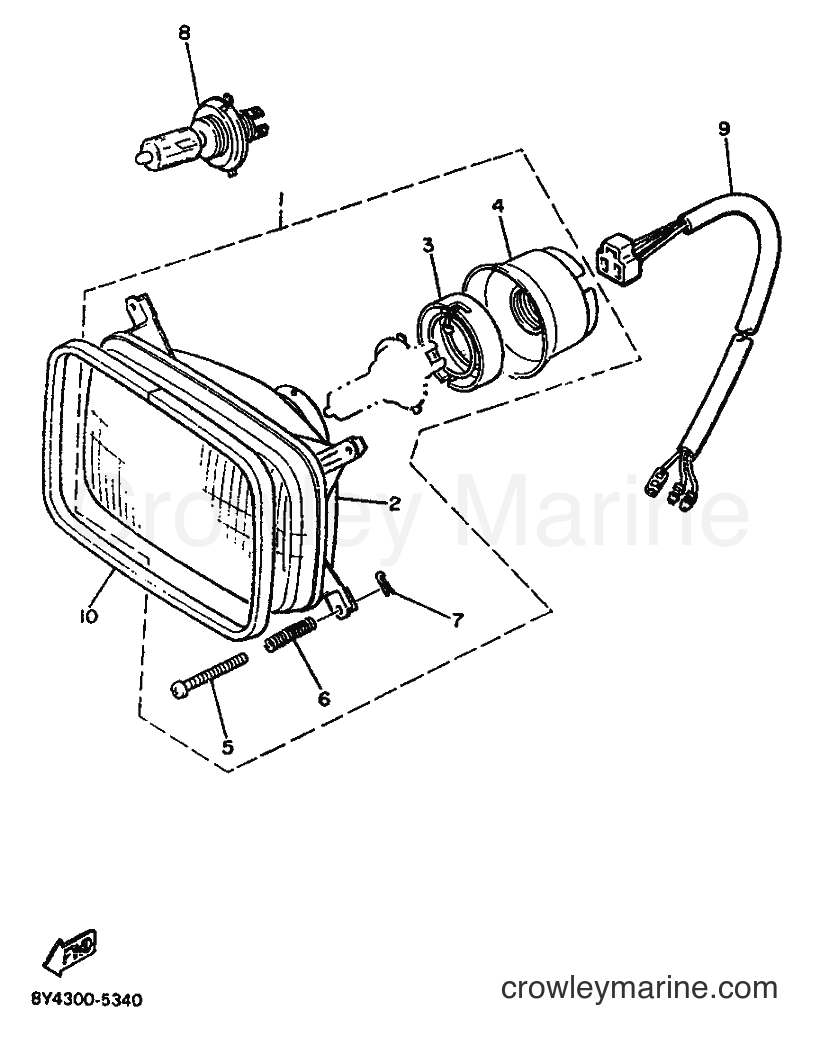 1996 Snowmobile ET340TRK - ET340TRK (81N) [999] - HEADLIGHT