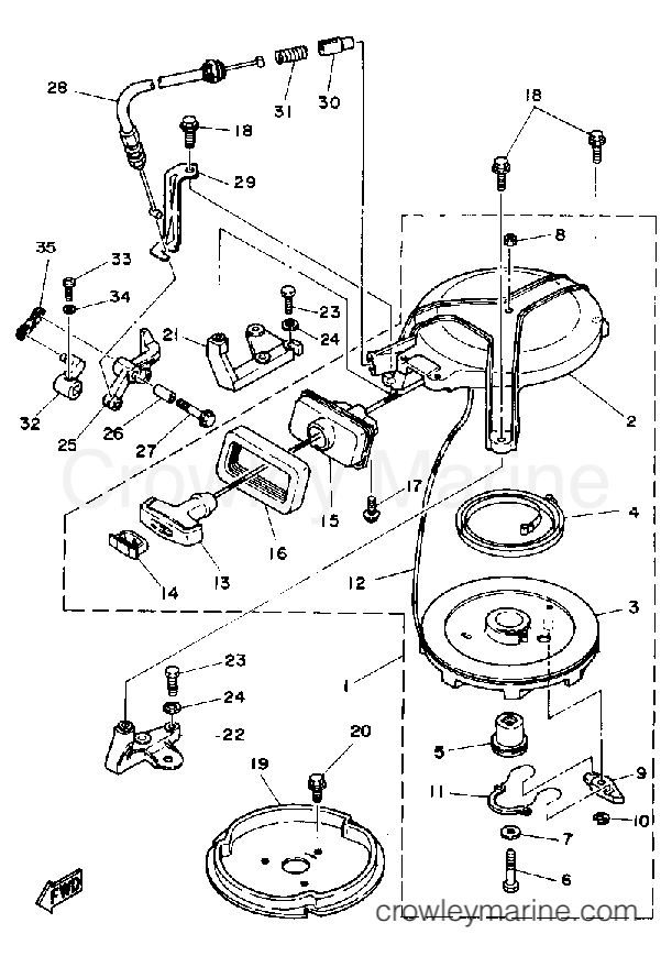 Yamaha Motors 8LD - MANUAL STARTER