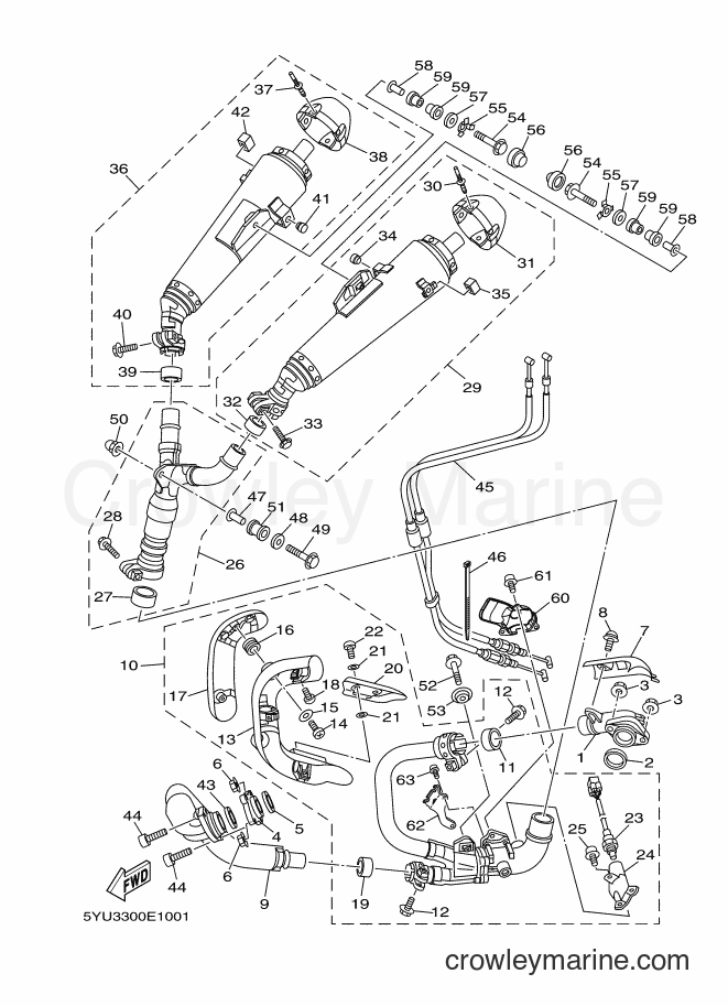 Yamaha Motors MT01 (5YUE) [010] - EXHAUST