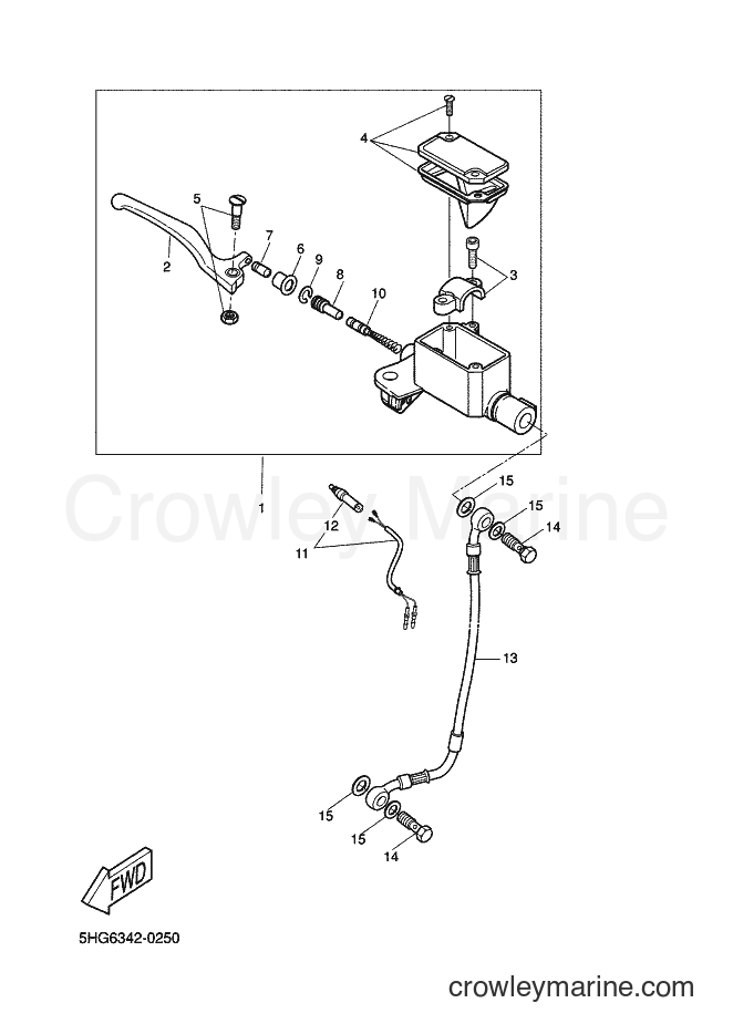 Yamaha Motors CW50 (5MS2) [010] - FRONT MASTER CYLINDER