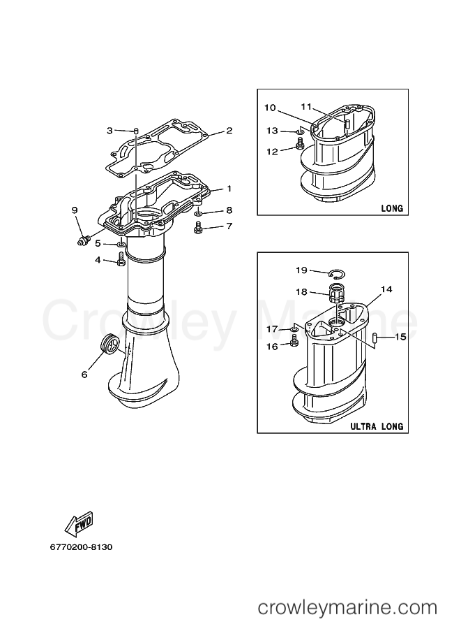 Yamaha Motors E8D (6770) [100] - UPPER CASING