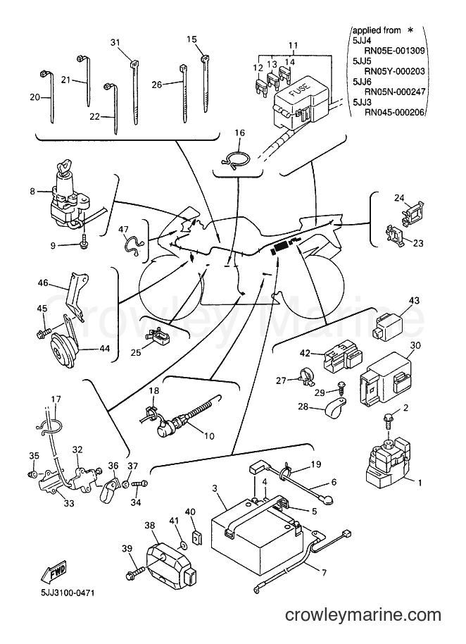 2000 Sport Bike YZF-R1 - YZF-R1 (5JJ1) [070] - ELECTRICAL 2