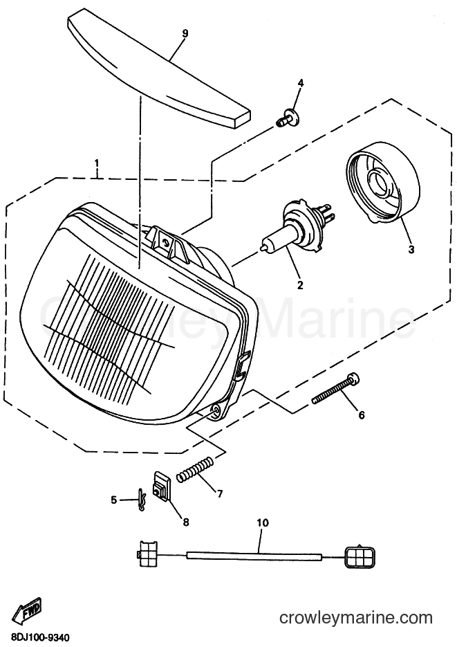 Yamaha Motors PZ500LT (8EG2) [030] - HEADLIGHT