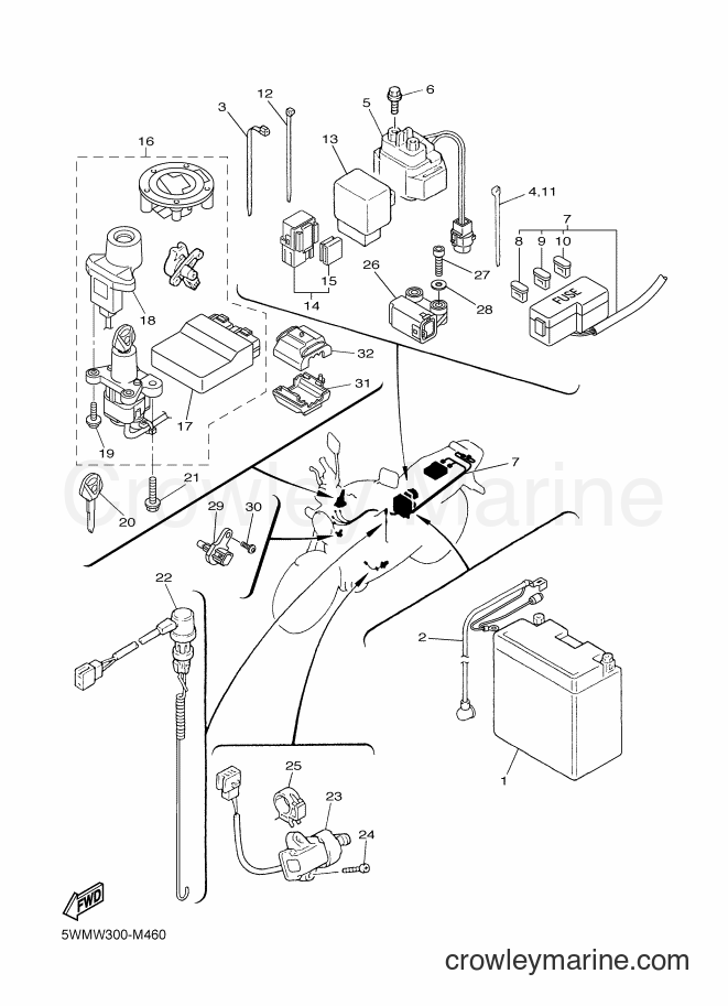 Yamaha Motors XJR1300 (5WMW) [010] - ELECTRICAL 2