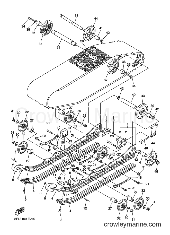 2006 Snowmobile RS10ST - RS10ST (8FL3) [020] - TRACK SUSPENSION 1