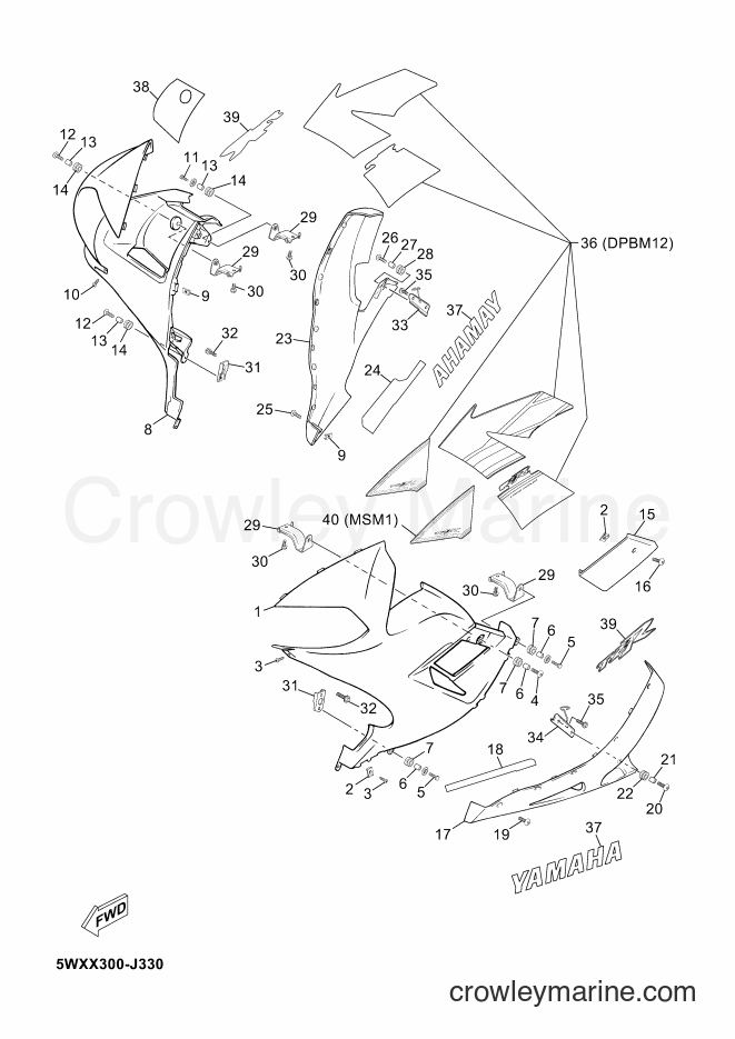 2010 Scooter TZR50 - TZR50 (5WXX) [010] - COWLING 2