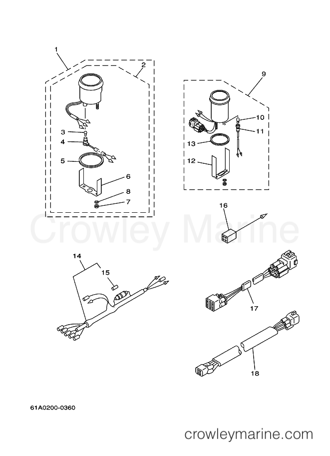 Yamaha Motors 250AETOX (61A2) [160] - METER 2
