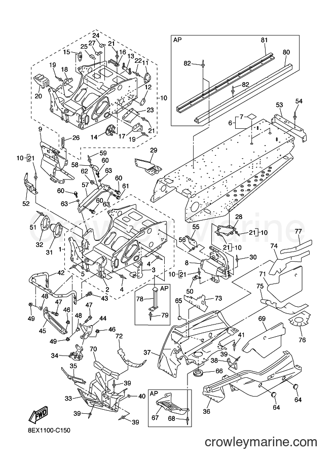 2004 Snowmobile SXV60 - SXV60 (8EX1) [020] - FRAME