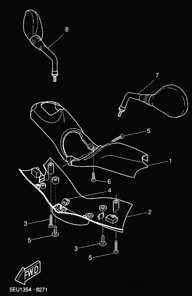 2000 Scooter YH50 - YH50 (5LD5) [020] - COWLING 1