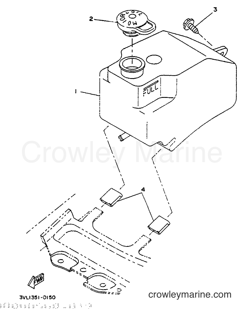 1991 Scooter CW50 - CW50 (4BX1) [999] - OIL TANK