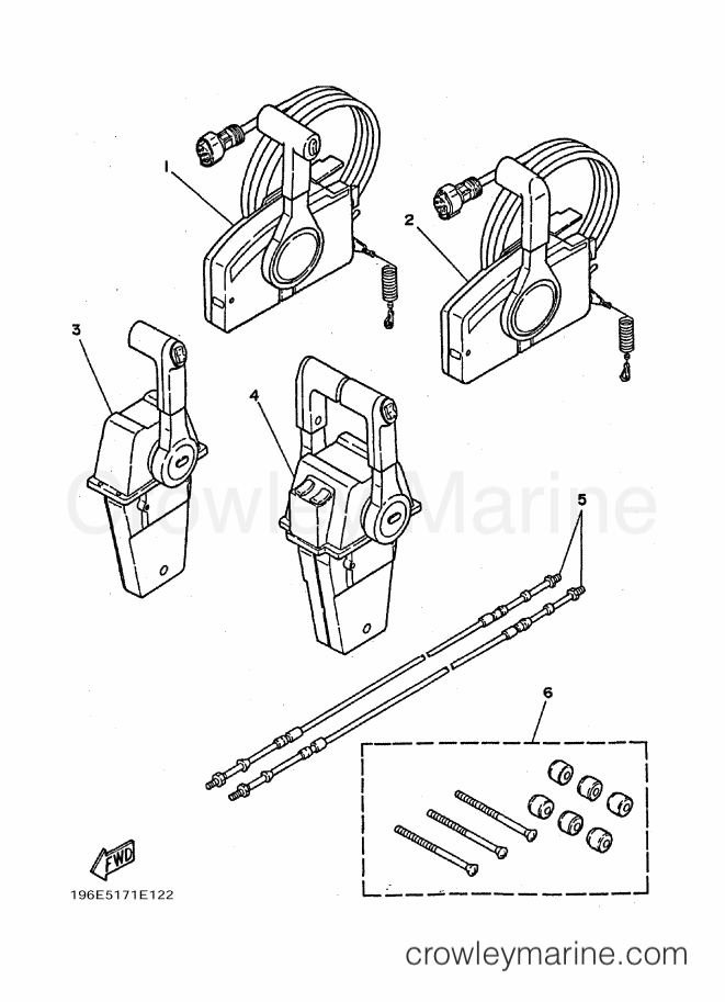 Yamaha Motors 115B (6E5) [030] - REMOTE CONTROL