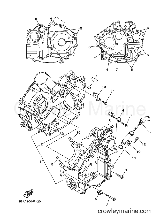 2007 ATV YFM700FWAD - YFM700FWAD (3B4B) [010] - CRANKCASE