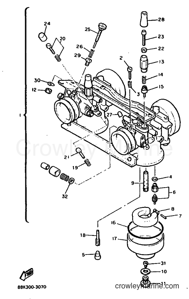 1994 Snowmobile VT480TF - VT480TF (88K4) [010] - CARBURETOR