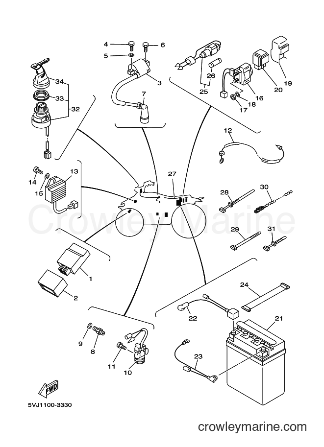 Yamaha Motors YFA1 (5VJ3) [020] - ELECTRICAL 1