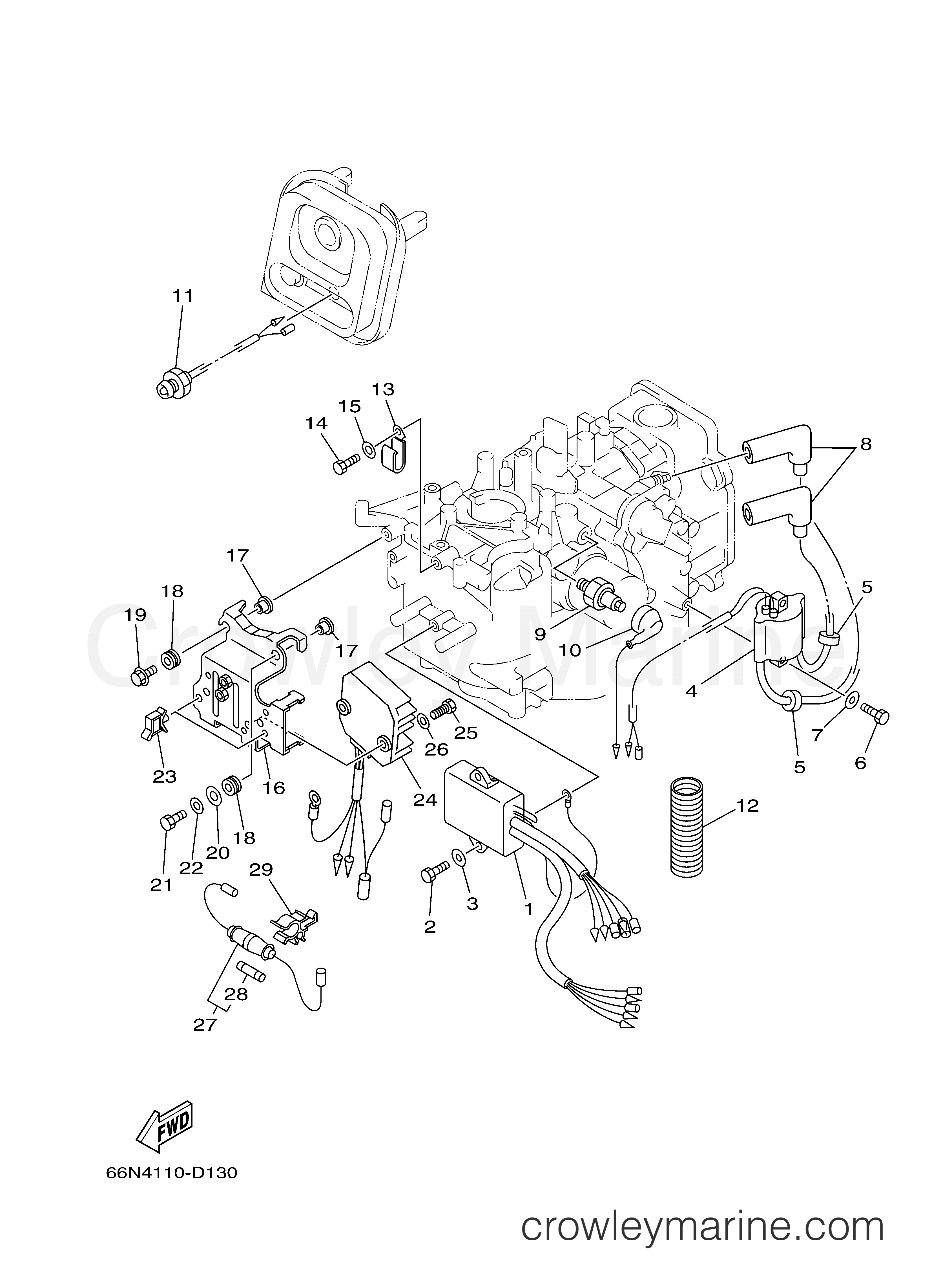 Yamaha Motors F9.9MLH2D - ELECTRICAL 1