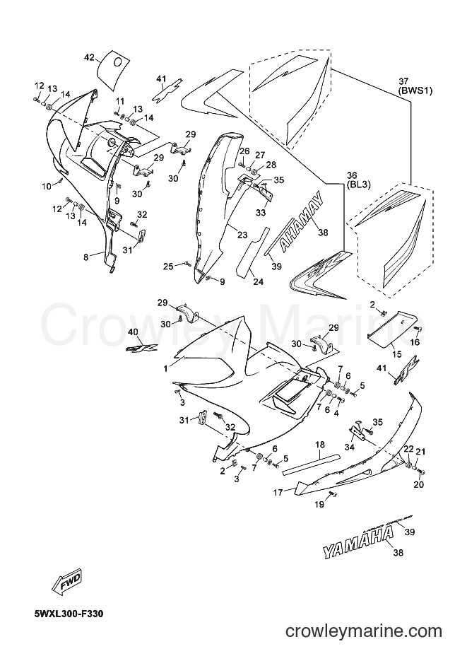 2007 Scooter TZR50 - TZR50 (5WXP) [010] - COWLING 2