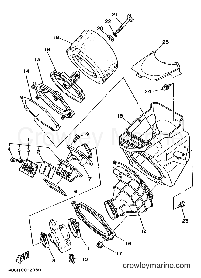 1992 Dirt Bike WR250Z - WR250Z (4DC1) [999] - INTAKE