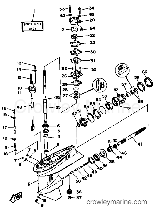Yamaha Motors 40SF - LOWER DRIVE 1