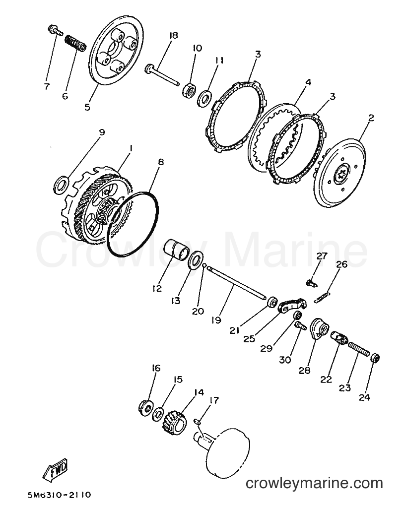 1992 Scooter DT50M - DT50M (3TG2) [999] - CLUTCH