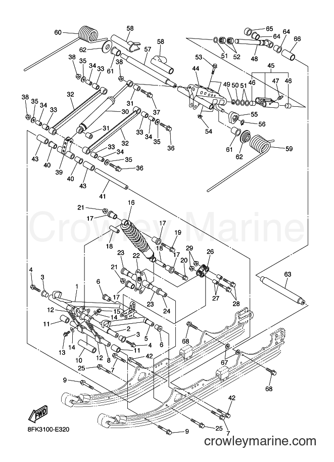 2006 Snowmobile RS10M - RS10M (8FK3) [020] - TRACK SUSPENSION 4