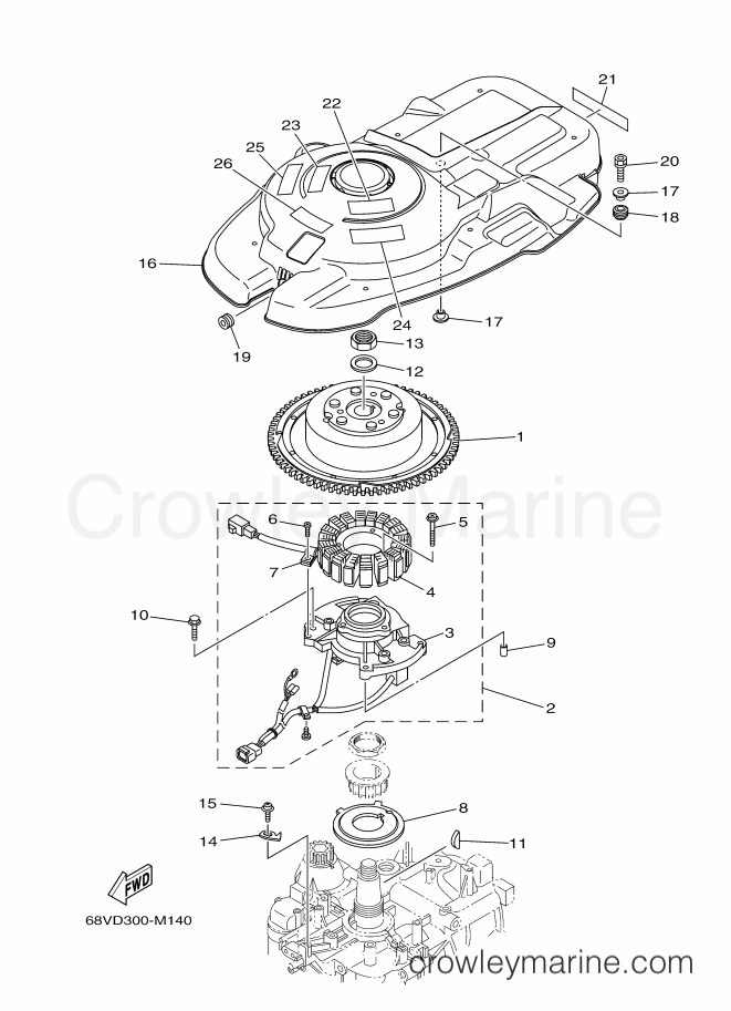 Yamaha Motors F115AET (68VD) [030] - GENERATOR