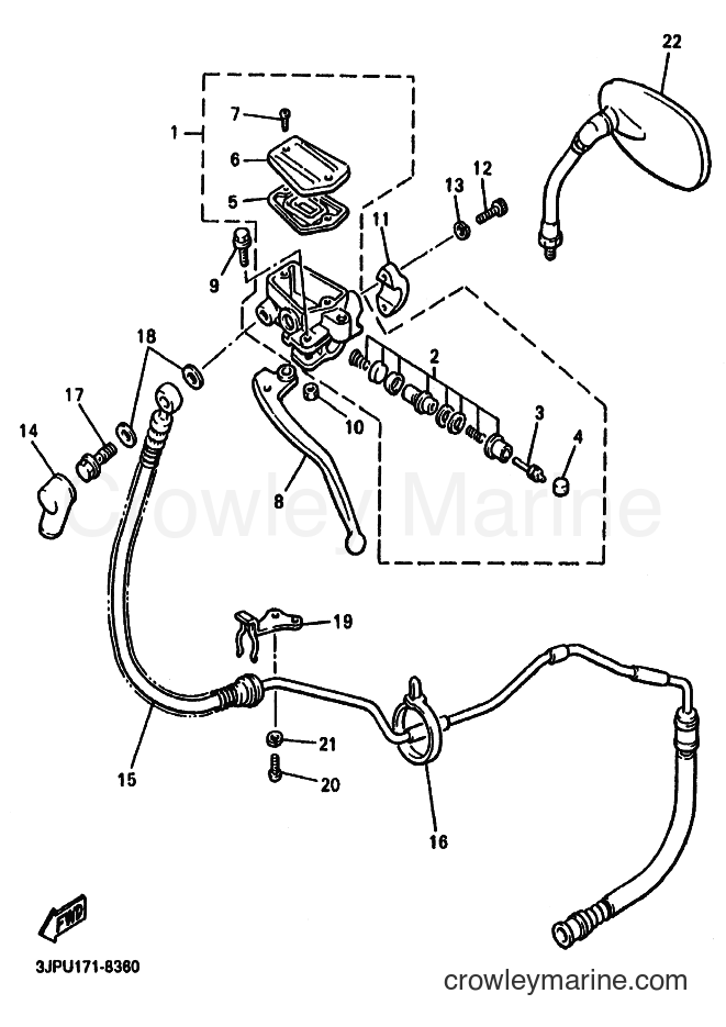 Yamaha Motors VMX12 (5GKB) [01A] - FRONT MASTER CYLINDER 2