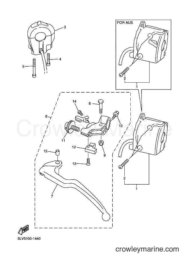 2002 Street Bike FZS1000 - FZS1000 (5LVD) [010] - HANDLE SWITCH & LEVER