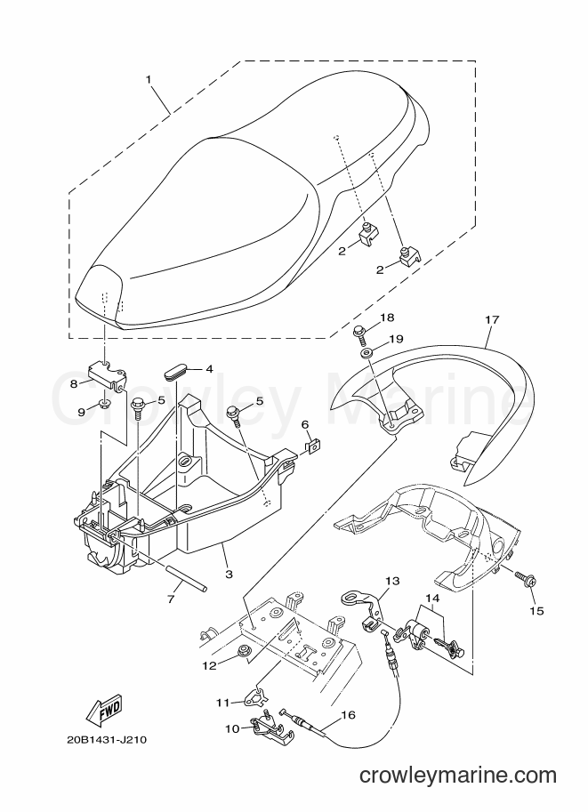 Yamaha Motors AF115S (20B7) [010] - SEAT