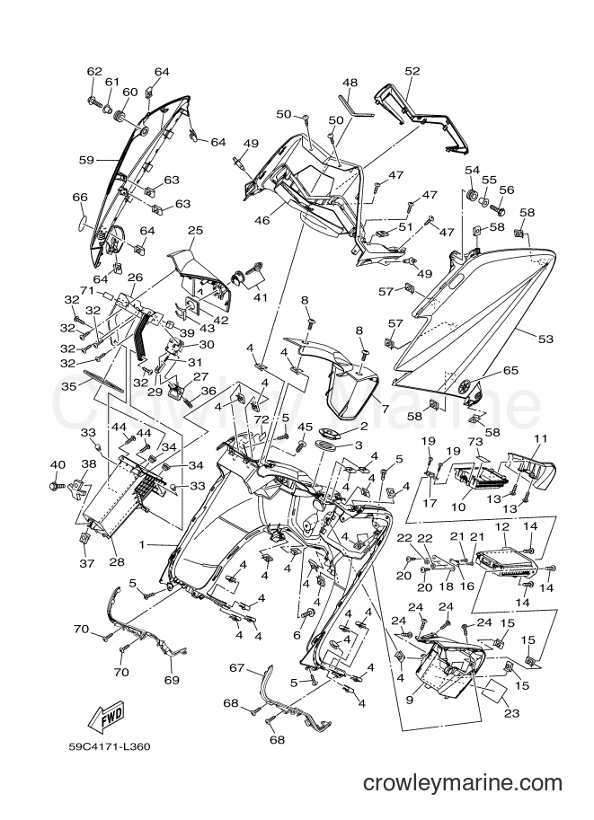 Yamaha Motors XP500 (59CB) [010] - LEG SHIELD