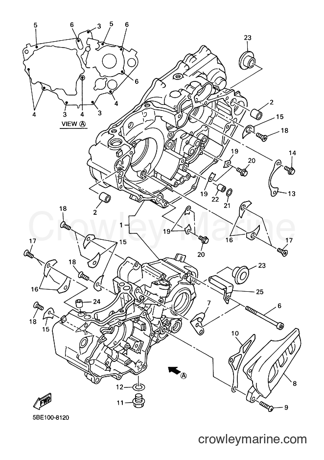2001 Dirt Bike WR400F - WR400F (5GS9) [080] - CRANKCASE