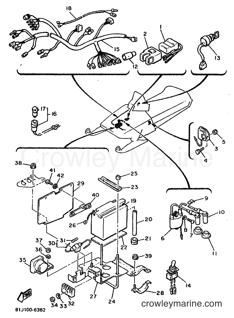 1990 Snowmobile PZ480 - PZ480 (86J2) [010] - ELECTRICAL 1