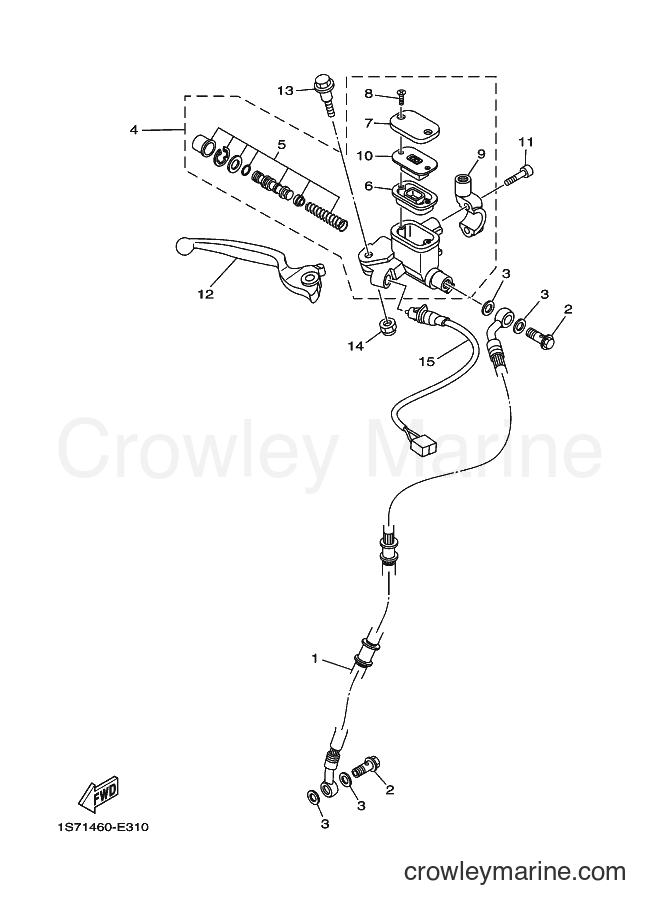 Yamaha Motors T110SEC (30C2) [010] - FRONT MASTER CYLINDER