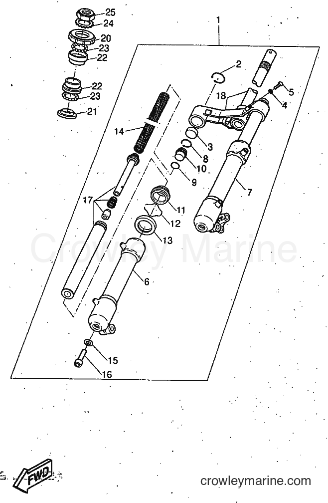 Yamaha Motors YQ50 (5CK1) [999] - FRONT FORK