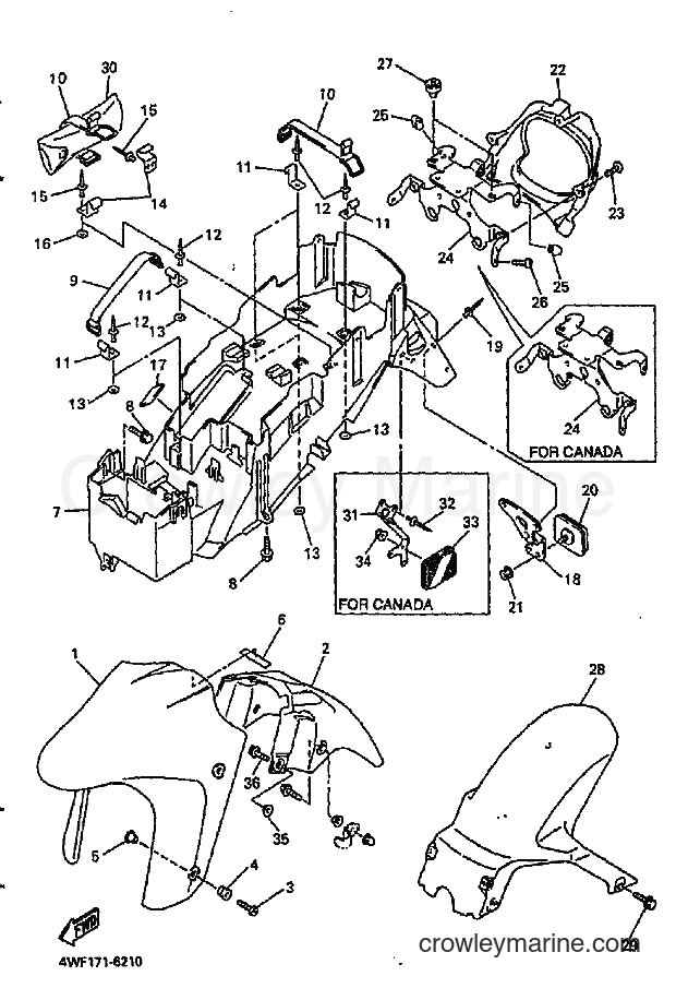 Yamaha Motors YZF600RH (4WF1) [010] - FENDER