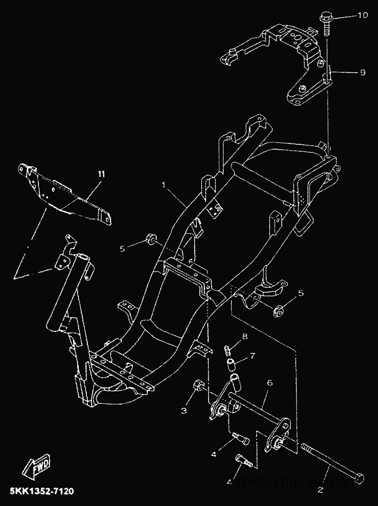 Yamaha Motors YN50 (5BV5) [010] - FRAME