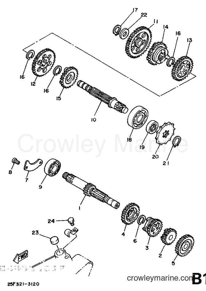 1989 Scooter DT50R - DT50R (3MR1) [999] - TRANSMISSION