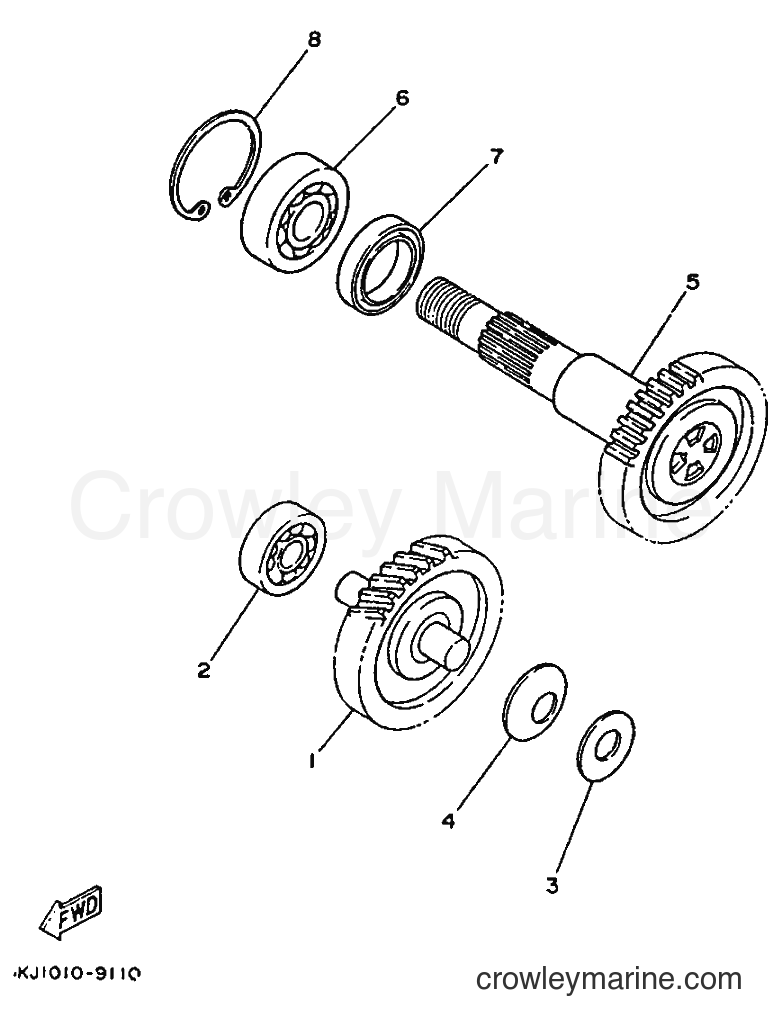 1995 Scooter YE50 - YE50 (4FW6) [999] - TRANSMISSION