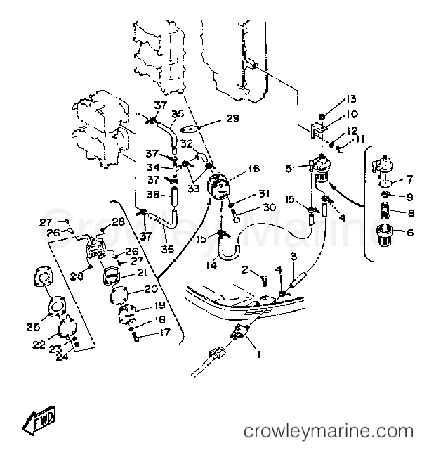 Yamaha Motors L130ETXF - FUEL SYSTEM 1
