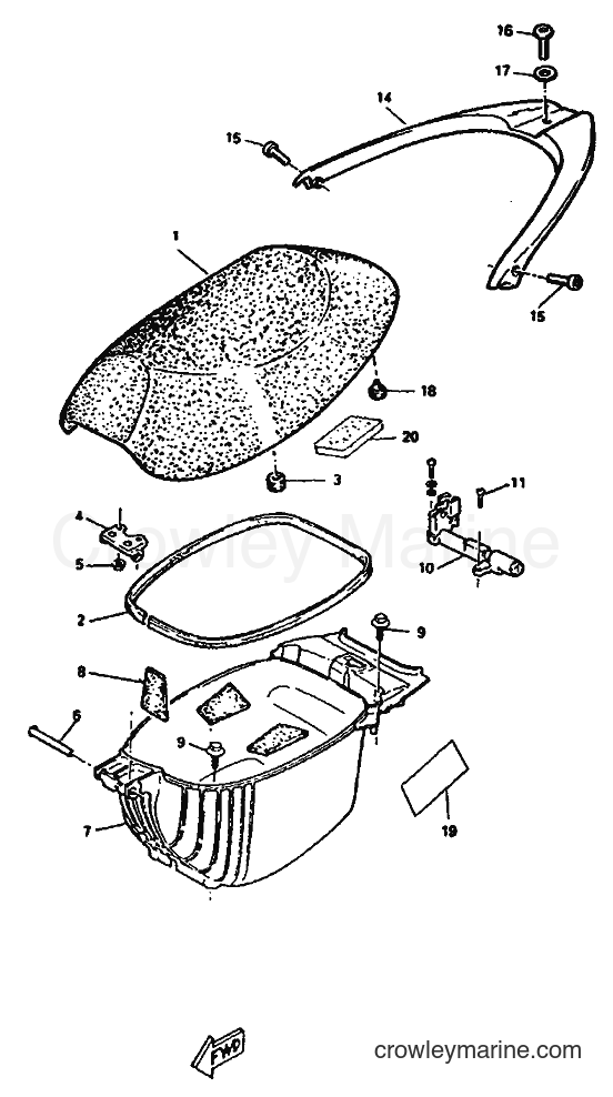 1995 Scooter YM50 - YM50 (4RC1) [999] - SEAT & CARRIER