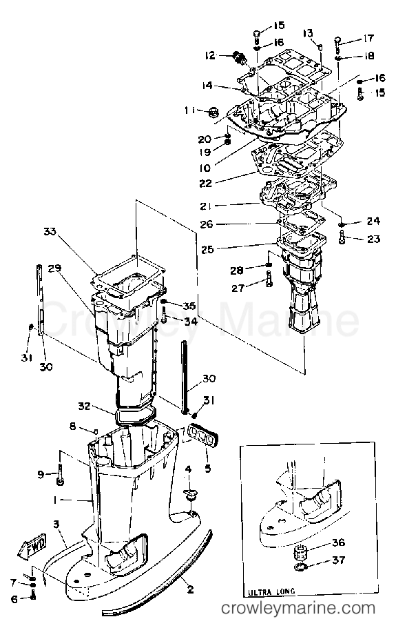 Yamaha Motors 130TXRP - UPPER CASING