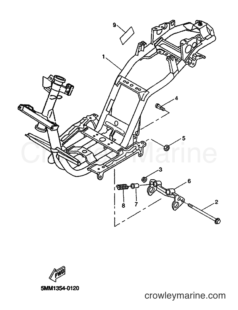 Yamaha Motors CW50 (5MN1) [040] - FRAME