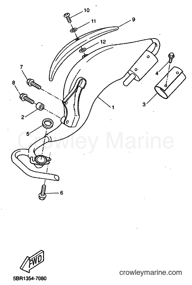 1998 Scooter YQ50L - YQ50L (5CL3) [010] - EXHAUST