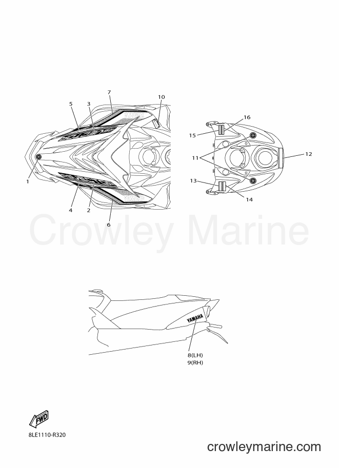2016 Snowmobile RS10STL - RS10STL (8LE1) [020] - EMBLEM