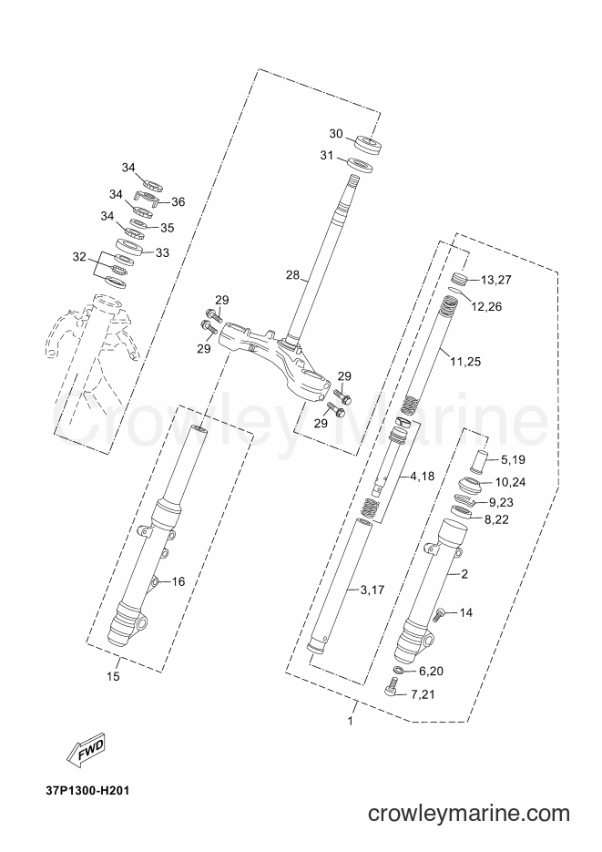 Yamaha Motors YP125RA (39D8) [040] - STEERING