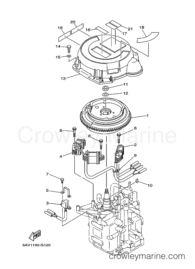 Yamaha Motors T9.9LEA-2012 (6AV5) [050] - GENERATOR