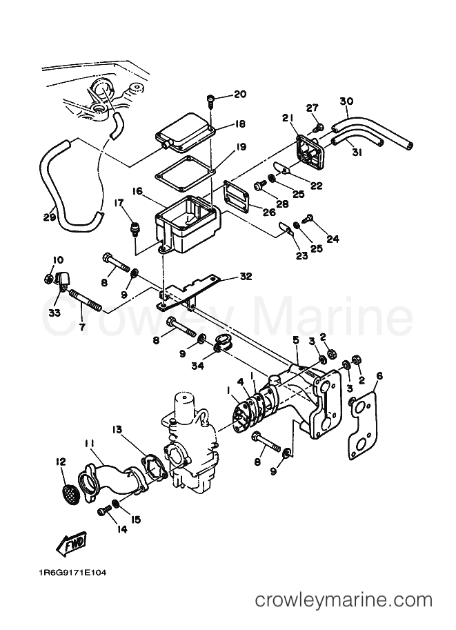 Yamaha Motors F9.9B (6G9) [030] - INTAKE