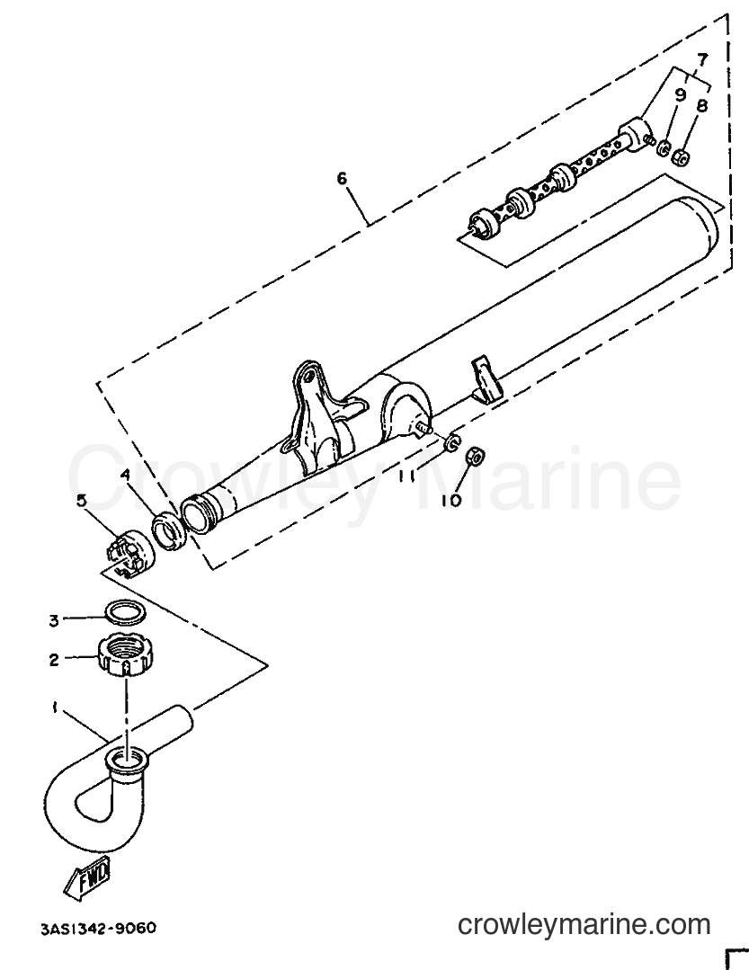 1989 Scooter FS1 - FS1 (3AS1) [999] - EXHAUST